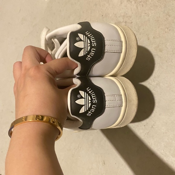 Adidas Stan Smith white & black size 6 - Picture 2 of 6